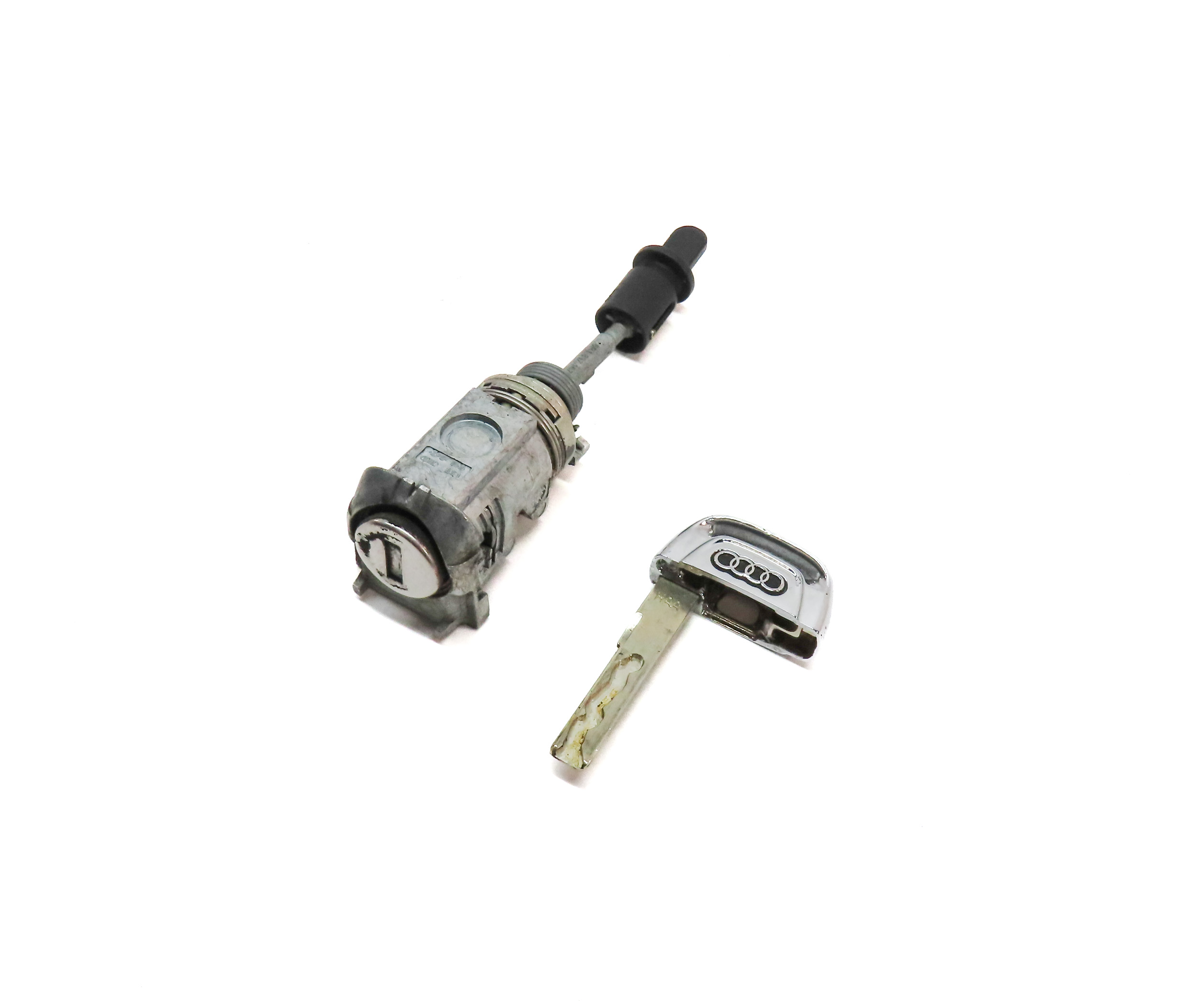 2015 AUDI SQ5 (B8 8R) FRONT LEFT DRIVER DOOR LOCK CYLINDER w/ KEY SET/2 — exact item pictured